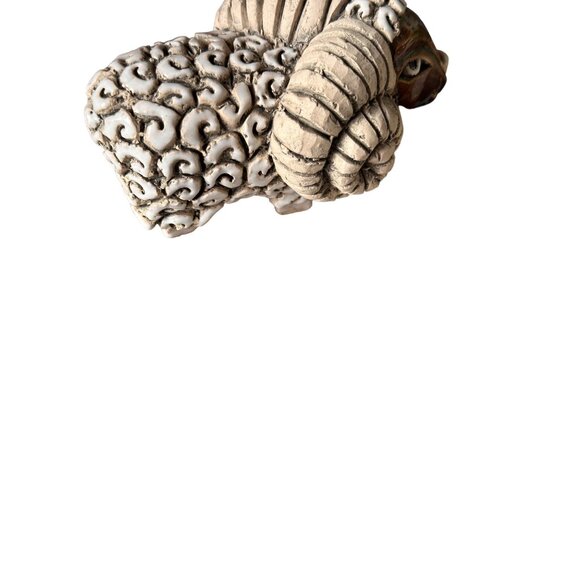 Artesiana Rinconada Ram Horn Goat Sheep Signed Vintage - Picture 5 of 5